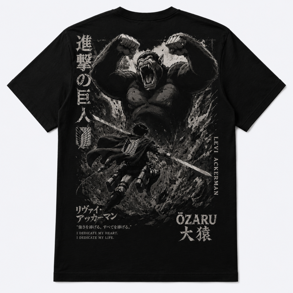 Camiseta Levi Ackerman x Ozaru